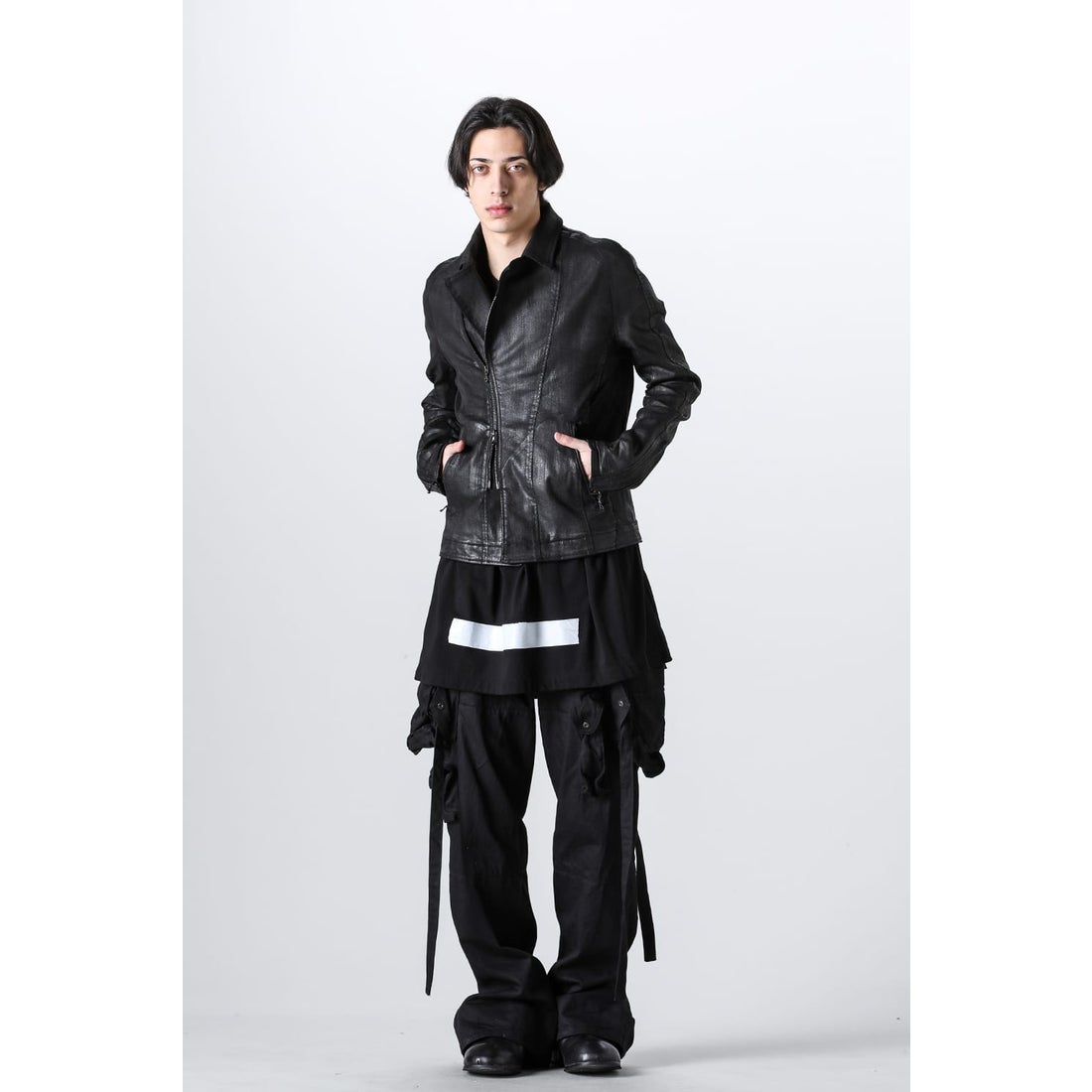 JULIUS Coated Denim Jacket （Black） - Osaka / Kyoto, Ship