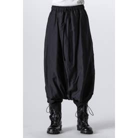 JULIUS Cotton / Nylon / Twill Twisted Sarouel Pants （Black