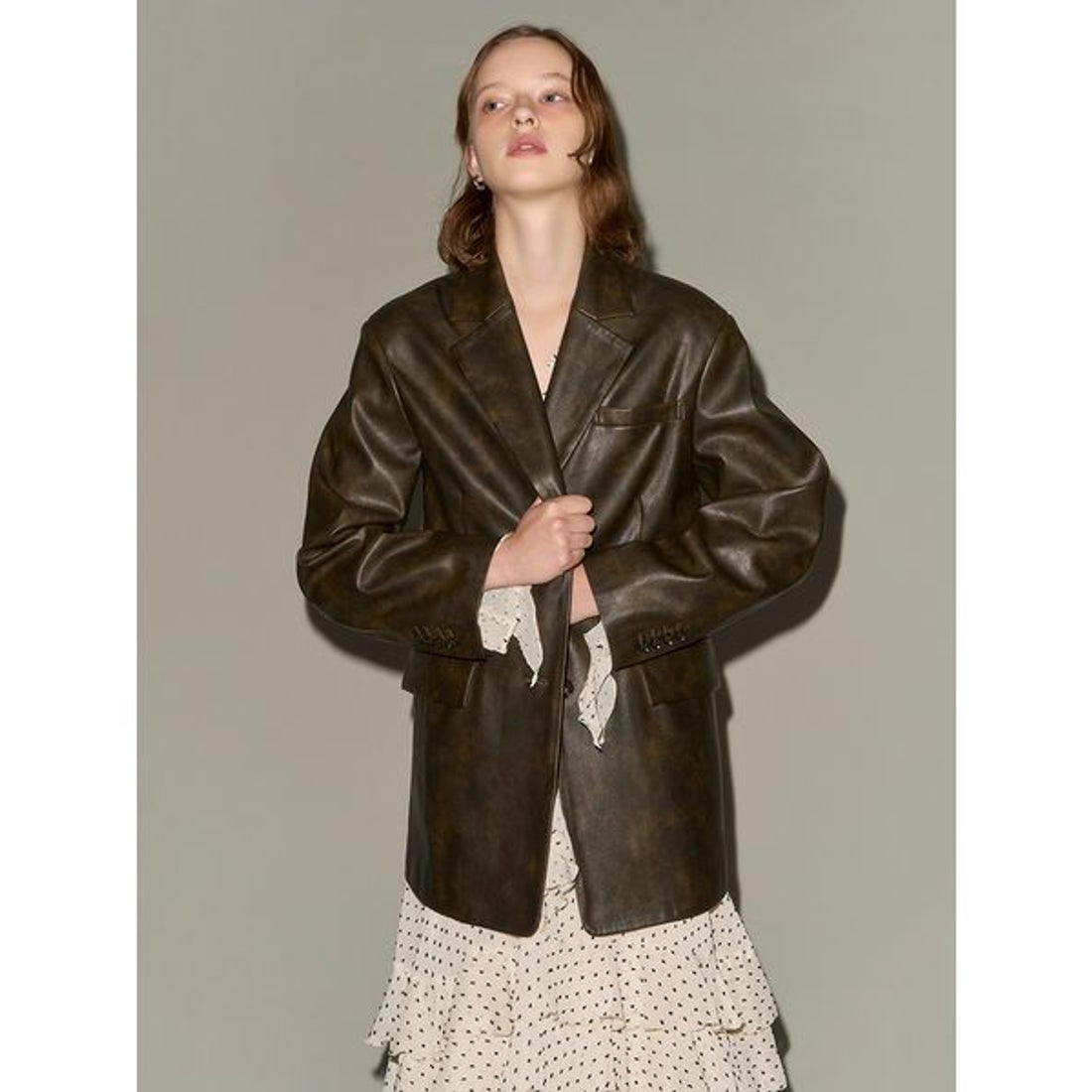 リリーブラウン LILY BROWN ヴィンテージレザージャケット （TUQ