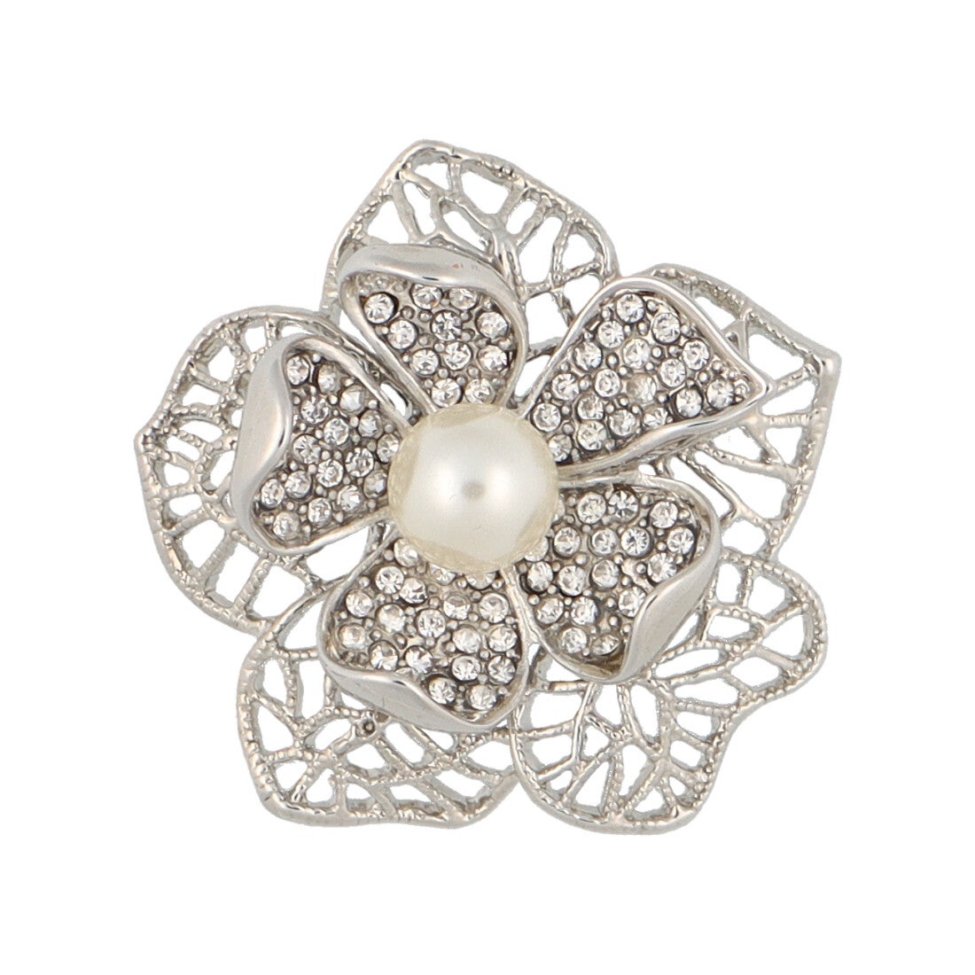 ル クール Le Coeur マグネットブローチ （パール／シルバーカラー