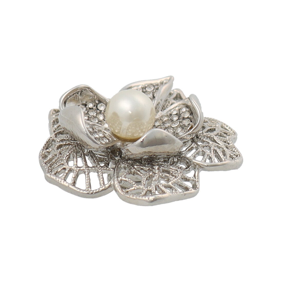 ル クール Le Coeur マグネットブローチ （パール／シルバーカラー