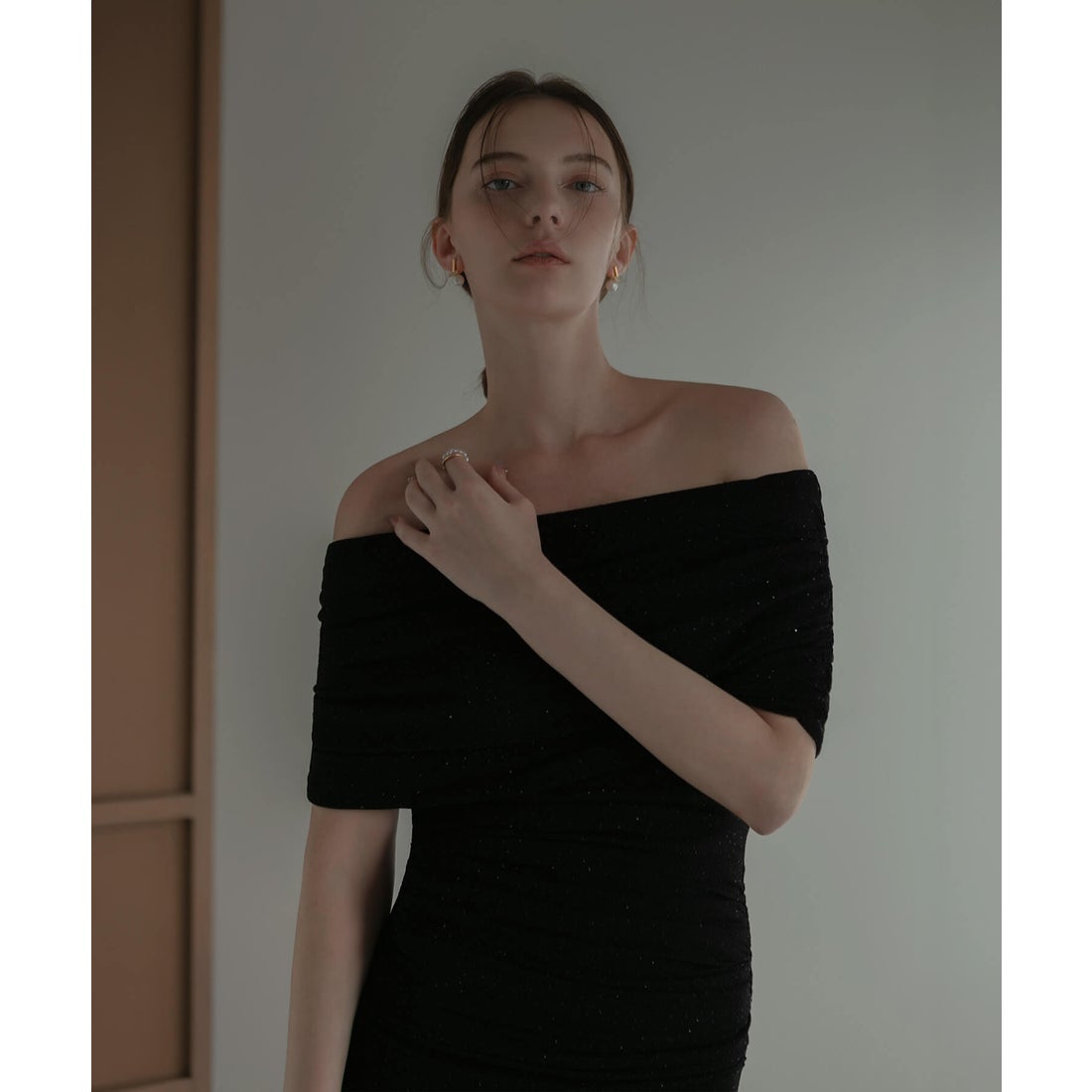 レジャ Leja ストーンオフショルダーアームカバー付き2WAYマーメイド