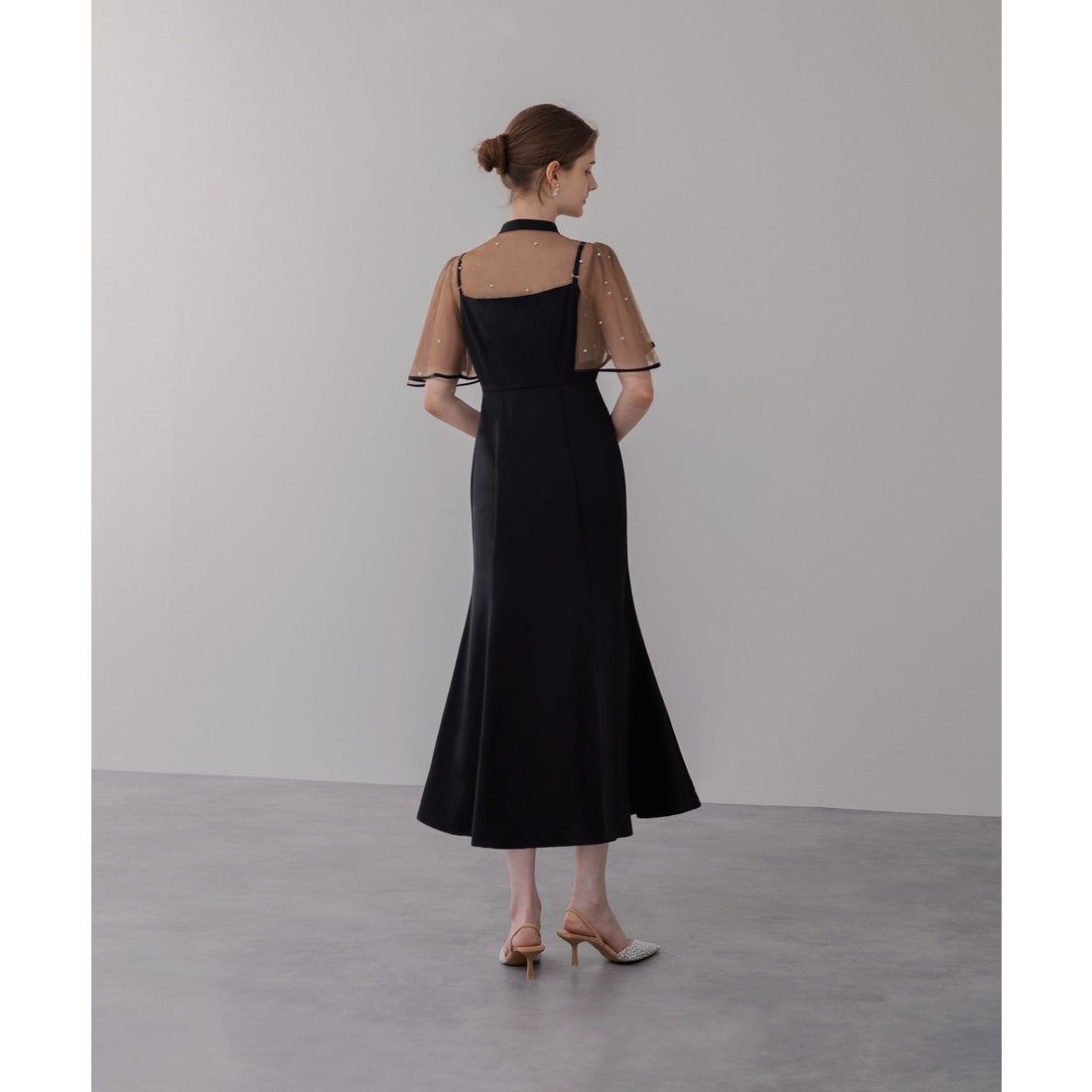 レジャ Leja パールパイピングボレロ付き2wayマーメイドフレアロング