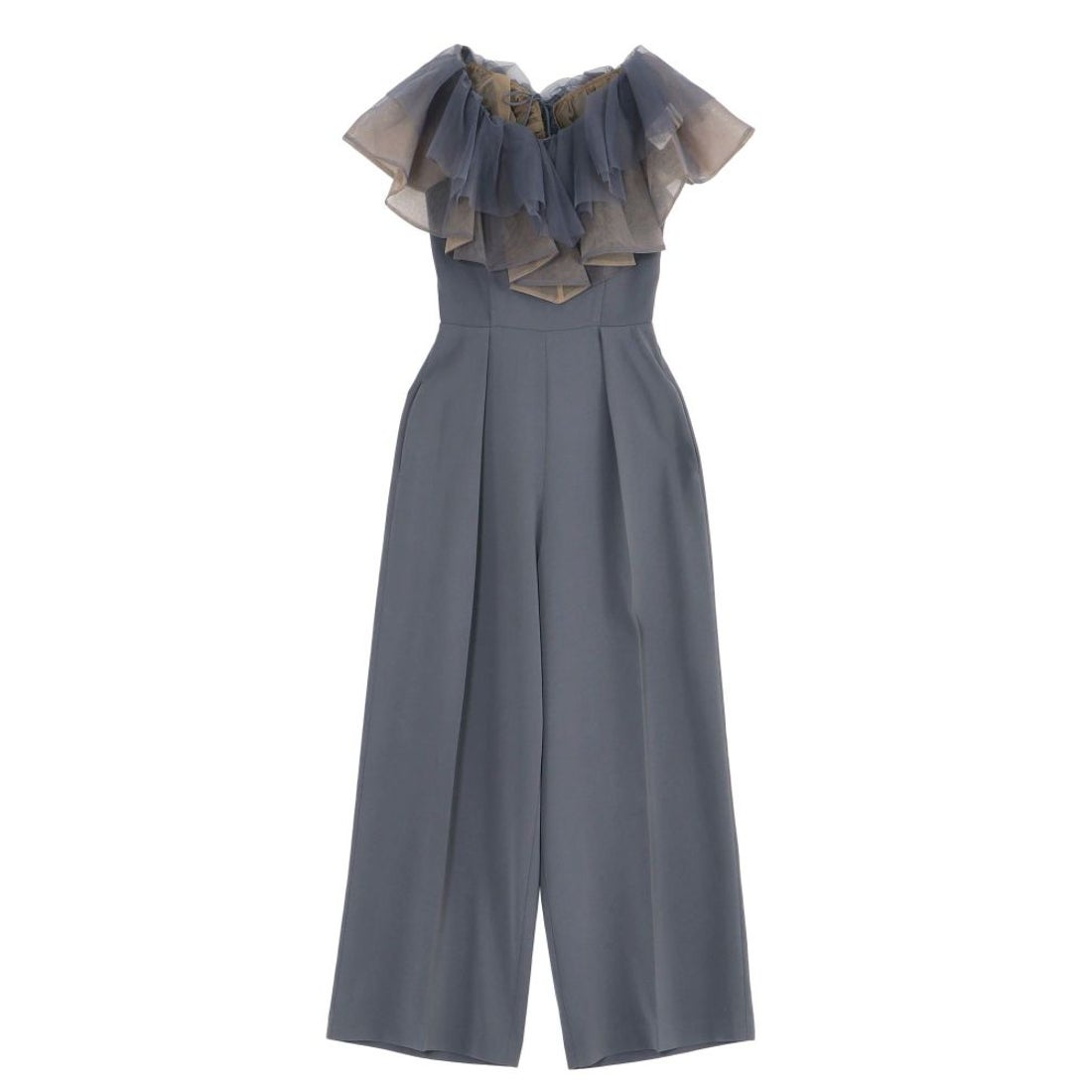 ラグナムーン LAGUNAMOON LADYチュールカラーベアパンツドレス