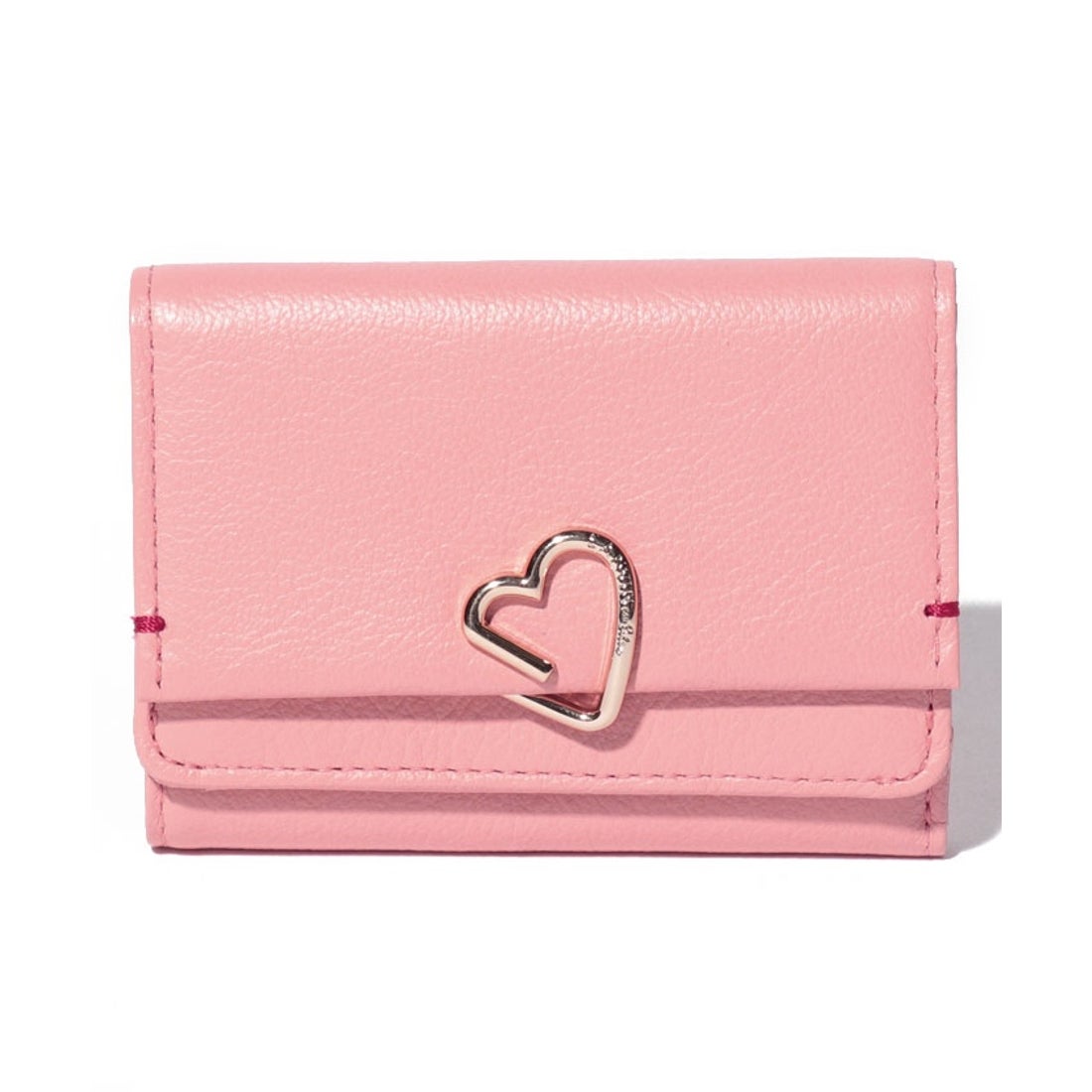 LANVIN en Bleu ロシェ 3つ折り財布 サーモンピンク1 -waja bazar