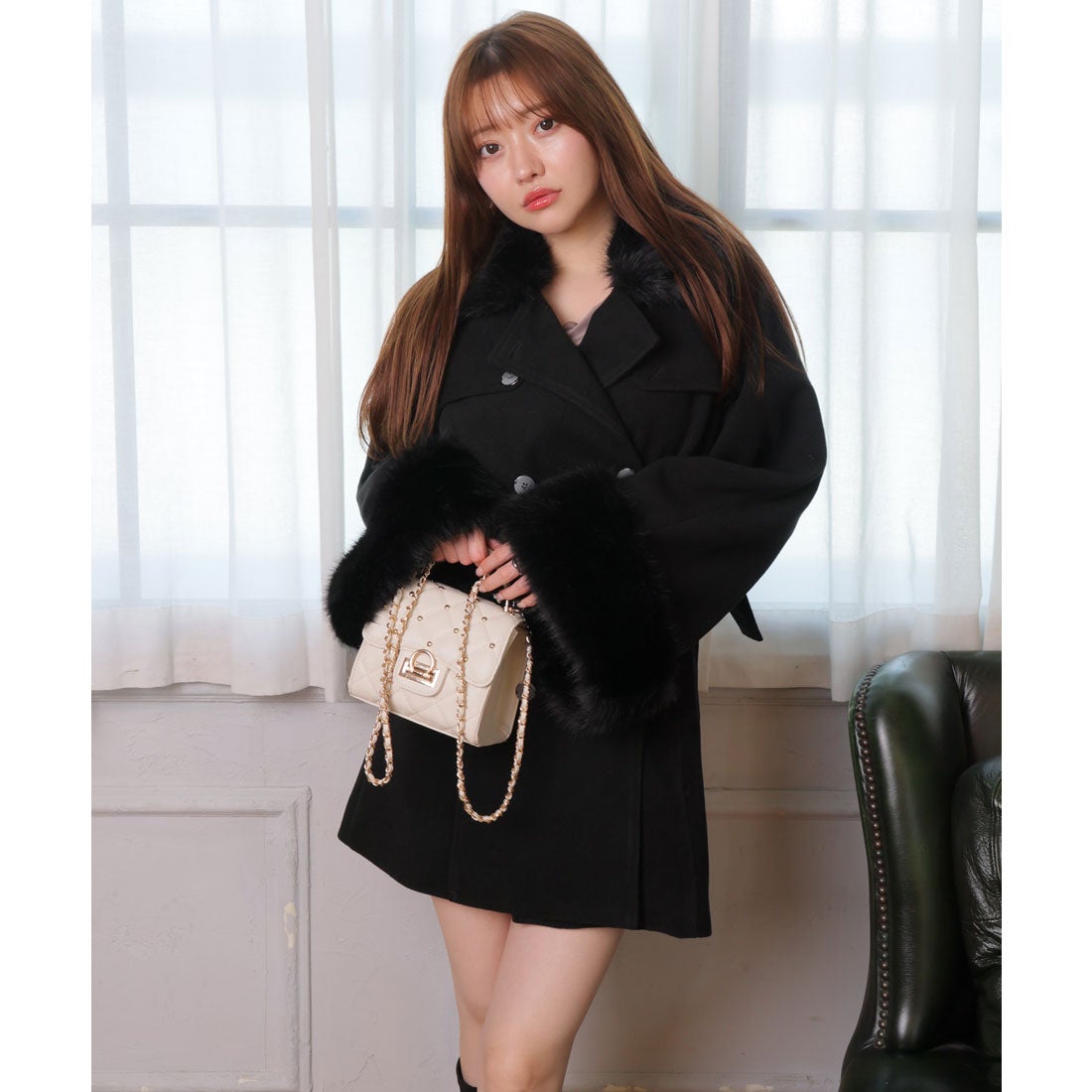 リップサービス LIP SERVICE ケープライクフレアスリーブコート