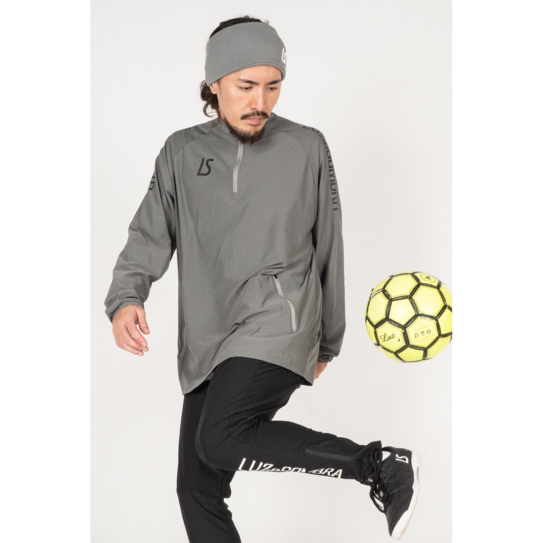 LUZeSOMBRA LS DRY HALF ZIP(グレー) L1261010 GRY トレーニングウェア
