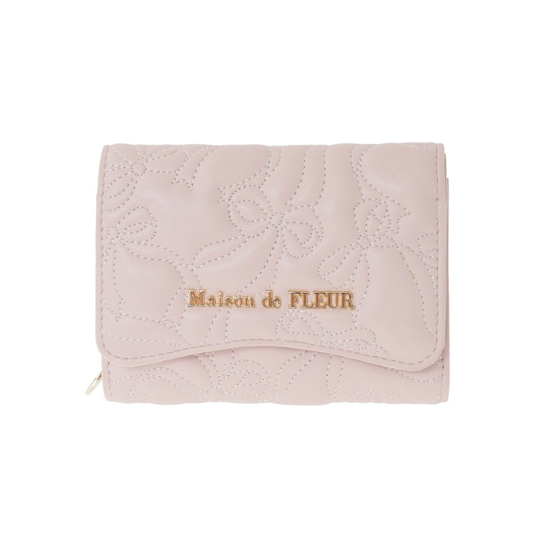 メゾン ド フルール Maison de FLEUR リボンキルティングウォレット