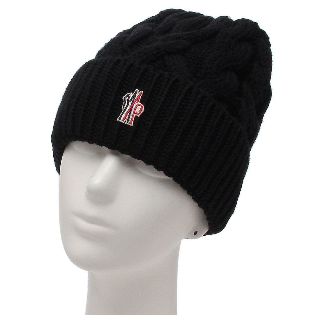 MONCLER ブラック ニット帽 L モンクレール MONCLER 帽子 ニット帽