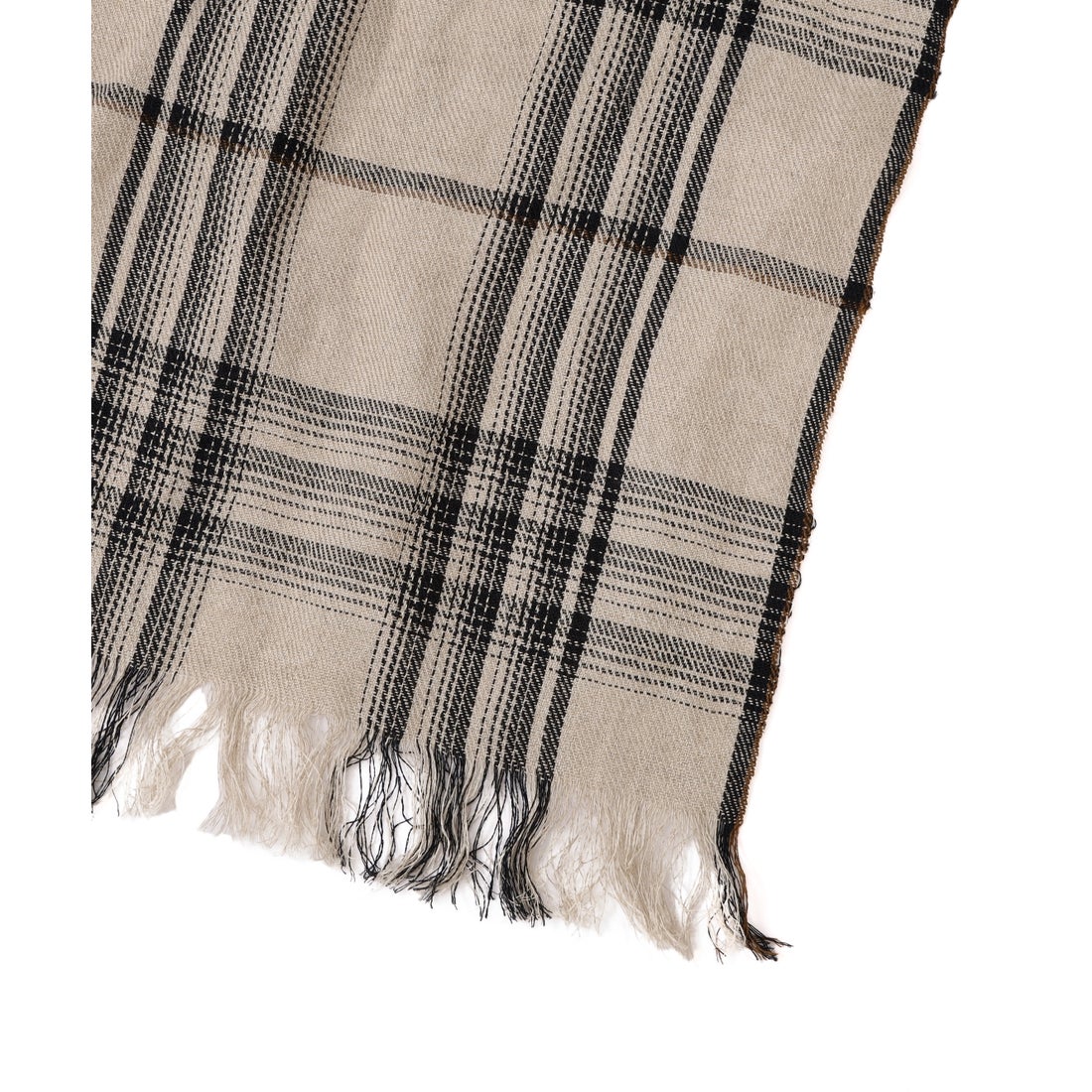 マーガレット・ハウエル MARGARET HOWELL LINEN GRAPHIC CHECK SCARF