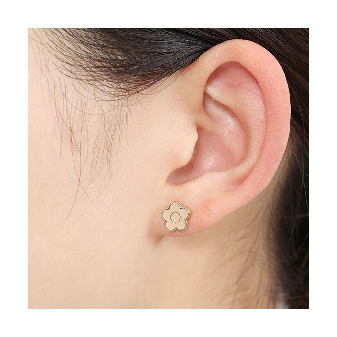 マリークワント MARY QUANT ミニデイジーエポ ピアス （ピンク