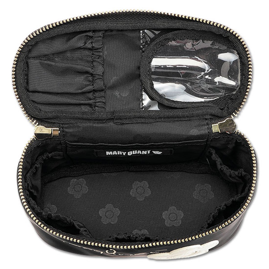 マリークワント MARY QUANT サインロゴデイジーパッチ バニティ