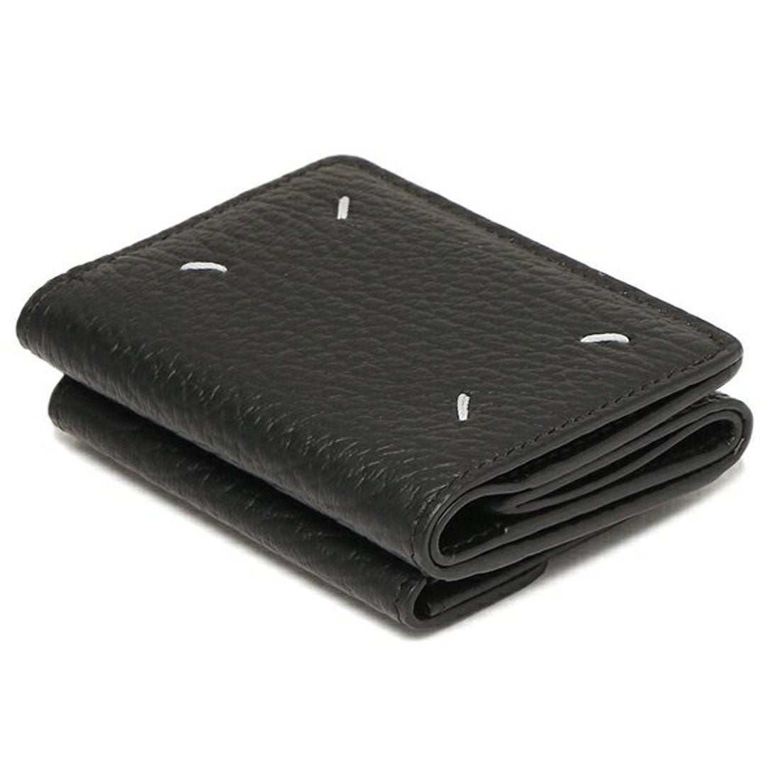 メゾン マルジェラ MAISON MARGIELA 三つ折り財布 ミニ財布 ブラック