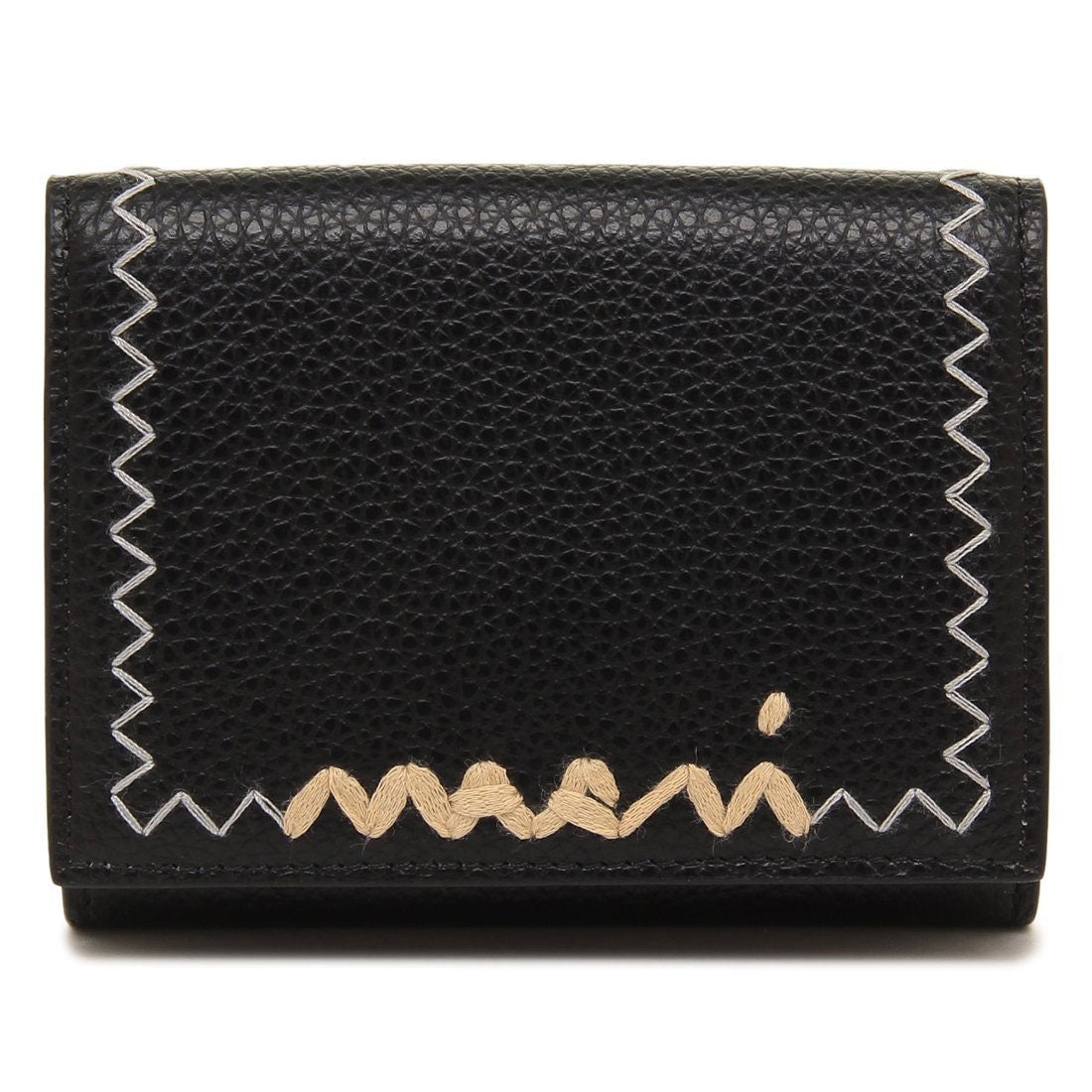 マルニ MARNI 三つ折り財布 ブラック レディース MARNI PFMO0105U1