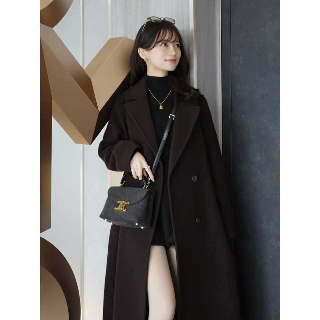 マーキュリーデュオ MERCURYDUO ウールチェスターコート （アイボリー