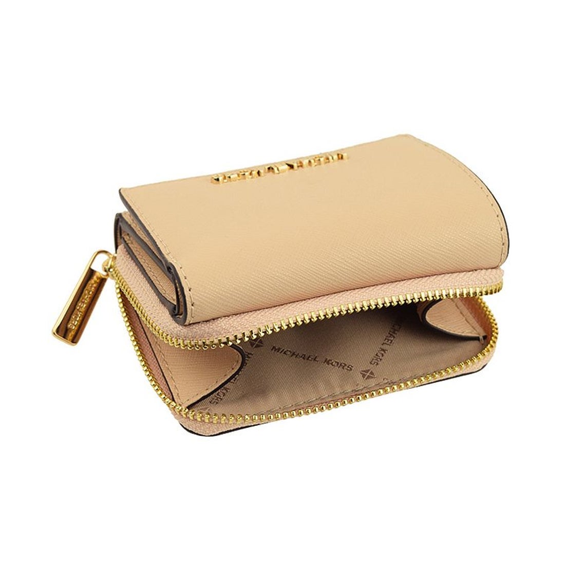 マイケルコース MICHAEL KORS 三つ折り財布 （ベージュ系