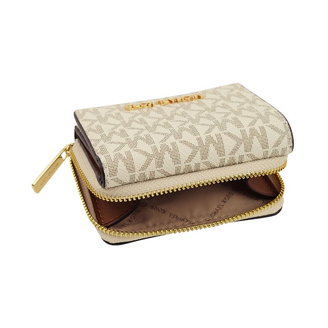 マイケルコース MICHAEL KORS 三つ折り財布 （ホワイト系） -waja