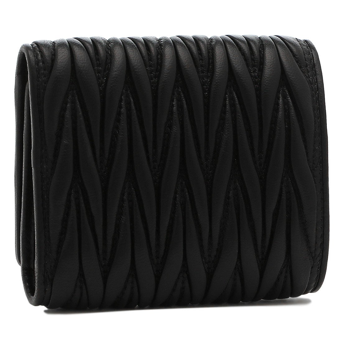 ミュウミュウ Miu Miu 三つ折り財布 マテラッセレザー ミニ財布