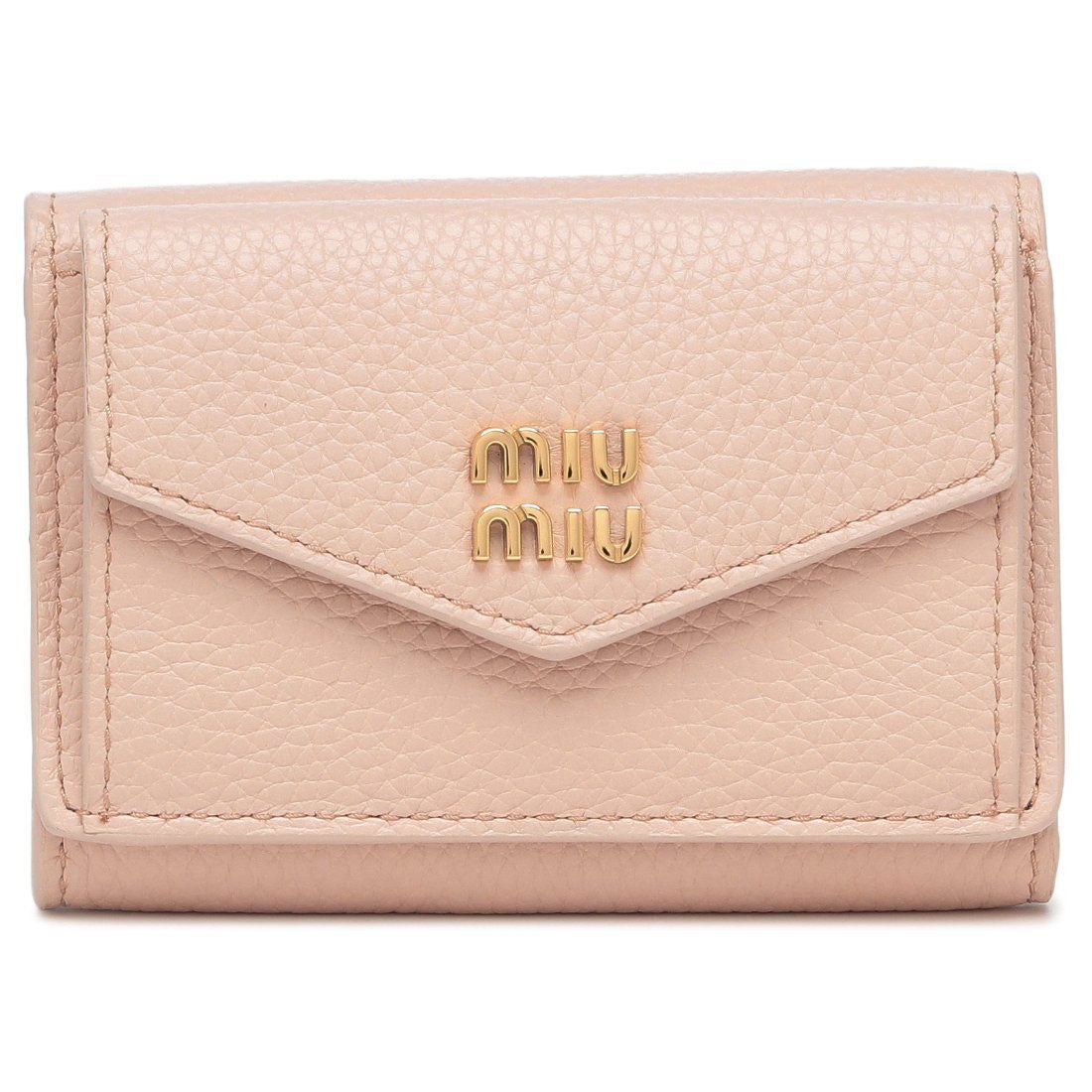 ミュウミュウ Miu Miu 三つ折り財布 ヴィッテロダイノレザー ミニ財布