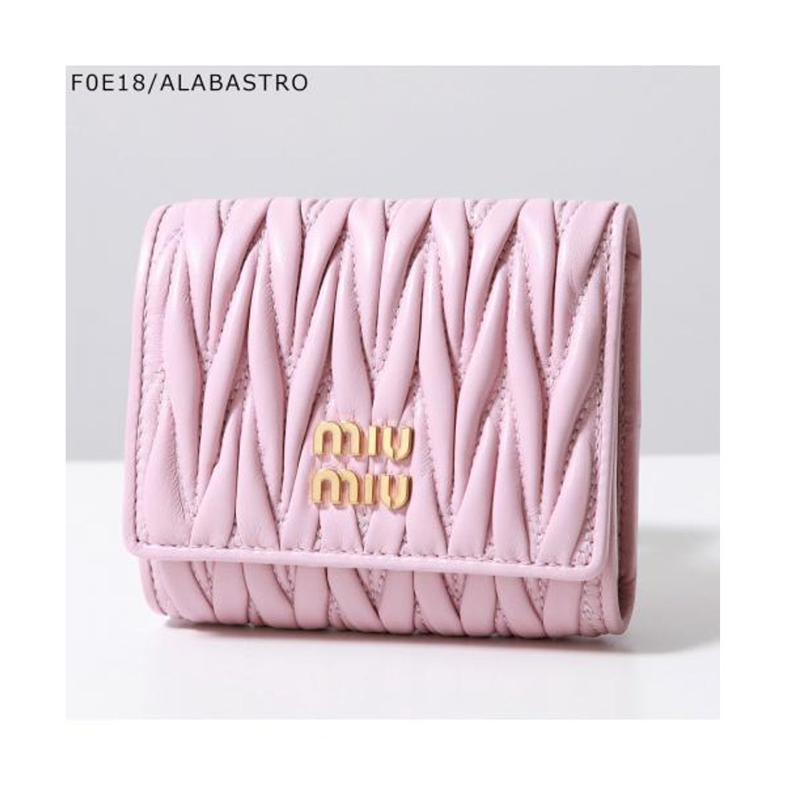 ミュウミュウ Miu Miu MIUMIU 三つ折り財布 MATELASSE マテラッセ