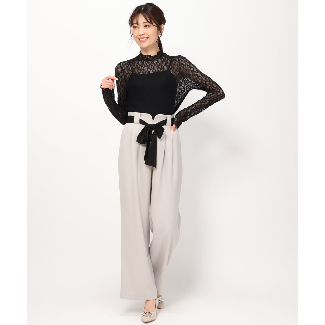 ミッシュマッシュ MISCH MASCH 【2024秋冬新作】ウーリッシュワイド