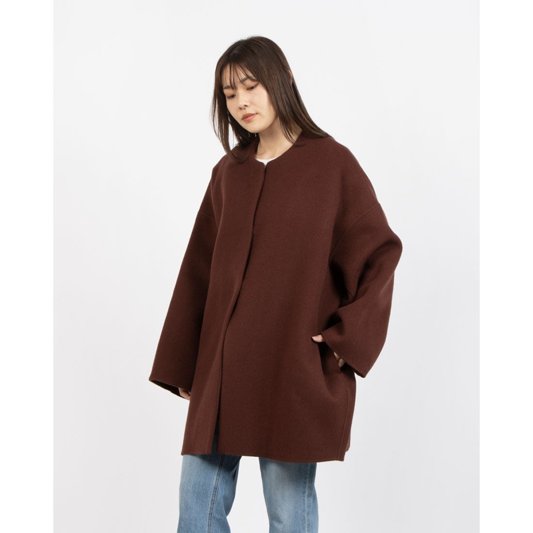 エトレトウキョウ ETRE' TOKYO ウールリバーコクーンコート （BROWN