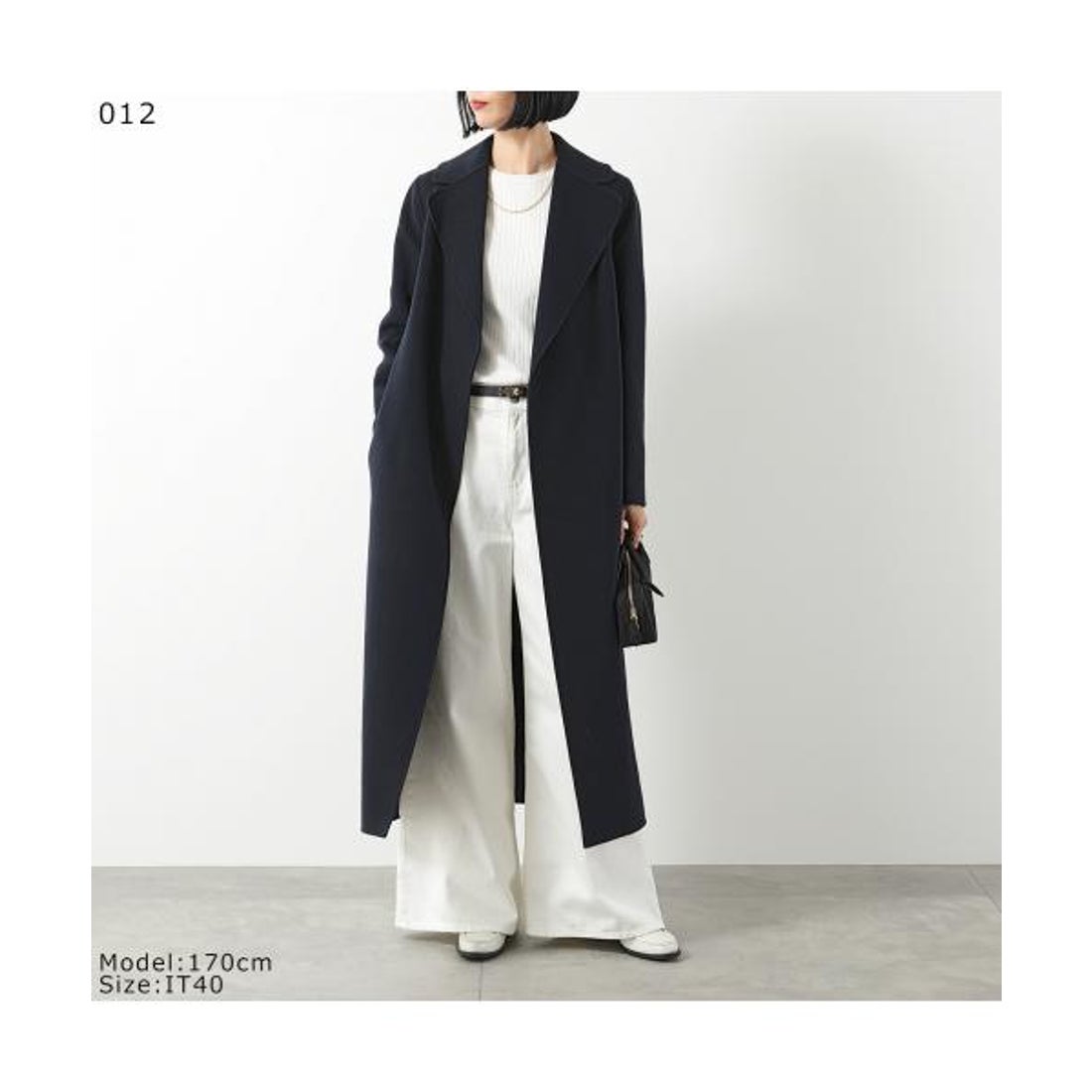 マックスマーラ チェスターコート ロング 銀タグ ツイード 40 大きい