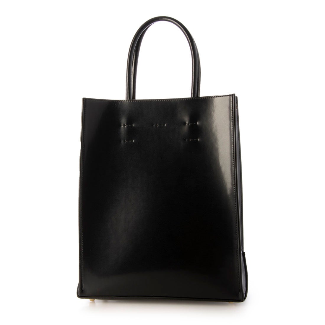 ヌメロヴェントゥーノ N21 ロゴ 縦型 ショッパーバッグ （Black