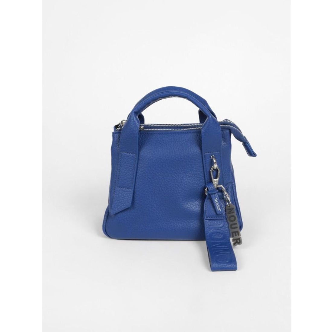 ヌエール nouer チャーム付きエコレザー2wayバッグ （ブラック