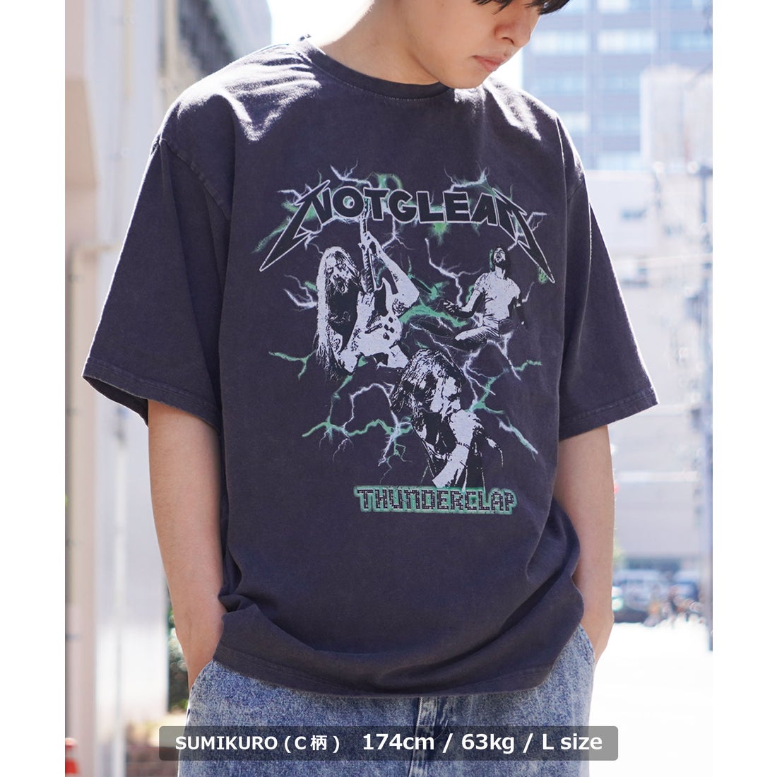 ワンフォークロージング 1111clothing バンドT メンズ ヴィンテージ風