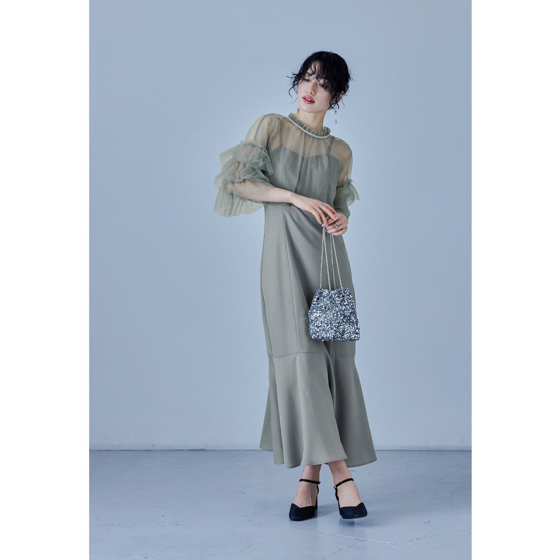 ニアナ niana 【低身長用サイズあり】リボンチュールボレロセット