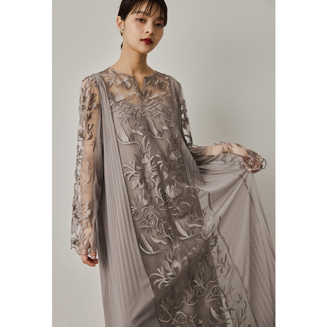 ニアナ niana エスニックサイドプリーツドレス Aライン マタニティ