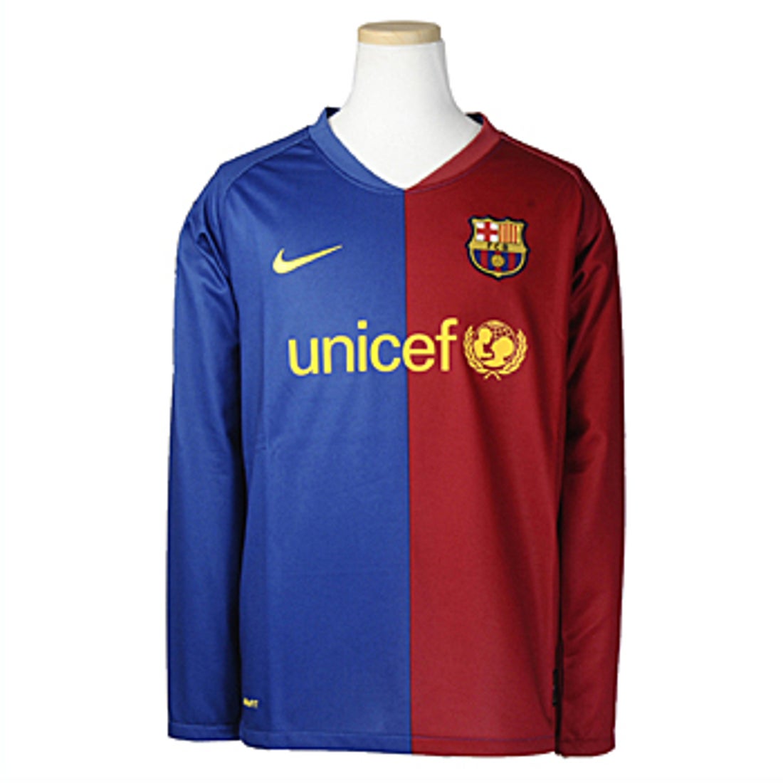 NIKE FCバルセロナ 08/09 ユニフォームホーム 長袖 ジュニア 286806