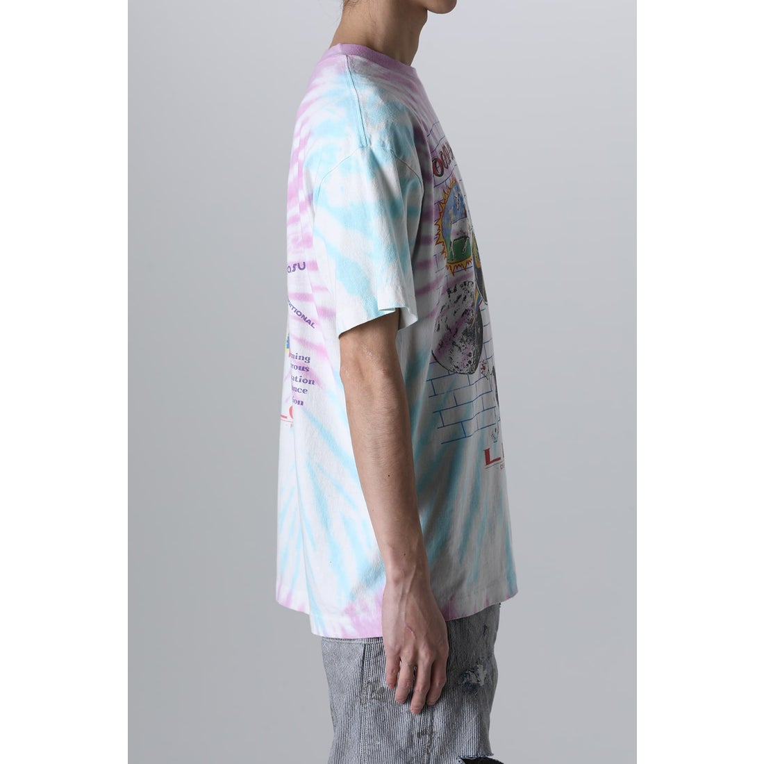 LASTMAN × SAINT Mxxxxxx DOOR WRLD Short sleeve T-shirt （Tie Dye