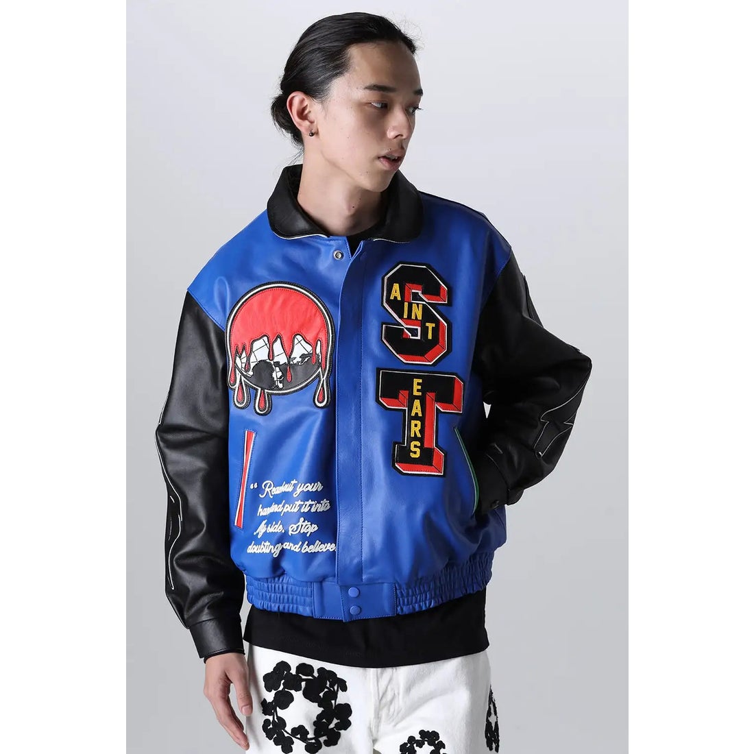 DENIM TEARS x SAINT Mxxxxxx HOLY GRAIL Varsity Jacket 通販 大阪