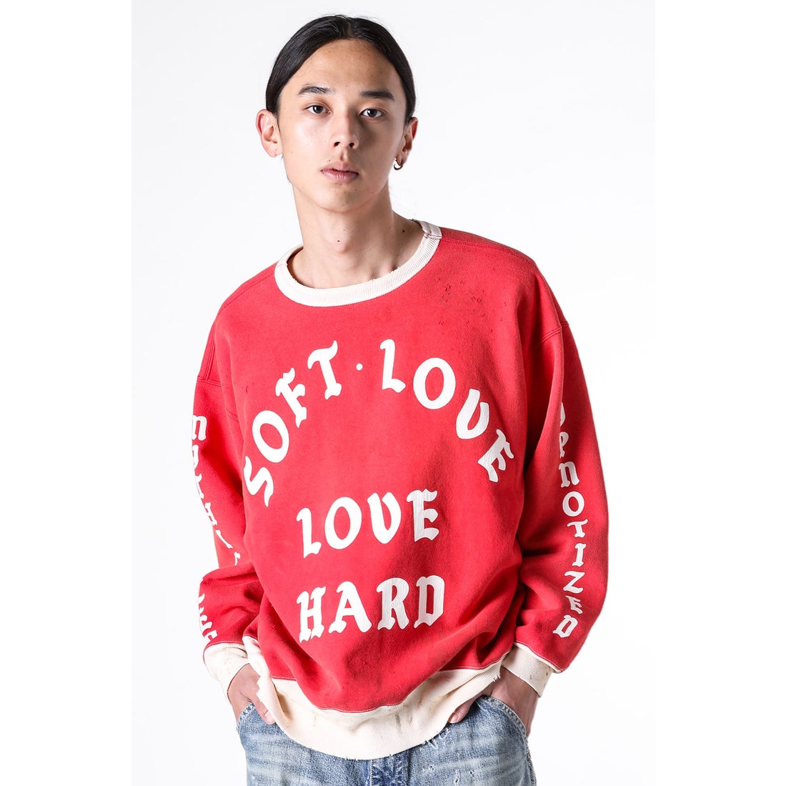 セントマイケル SAINT Mxxxxxx SOFT LOVE Sweat shirt （Red） 通販