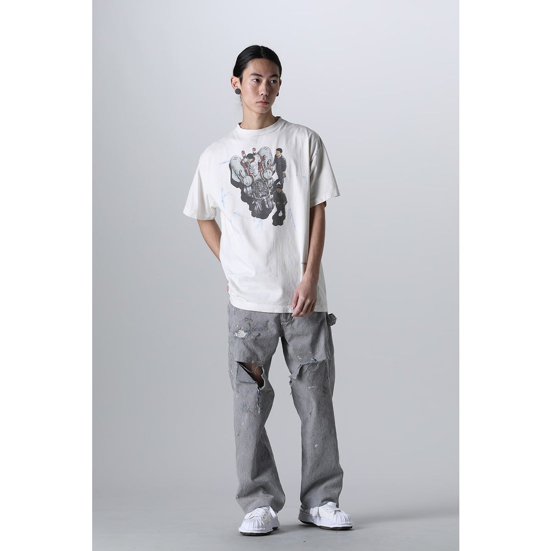 SAINT Mxxxxxx FREEDOM × SAINT Mxxxxxx BIKE Short sleeve T-shirt