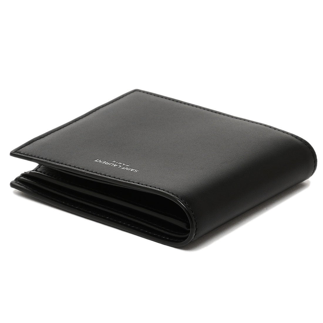 サンローラン(SAINT LAURENT) ブラック メンズ二つ折り財布 | 通販