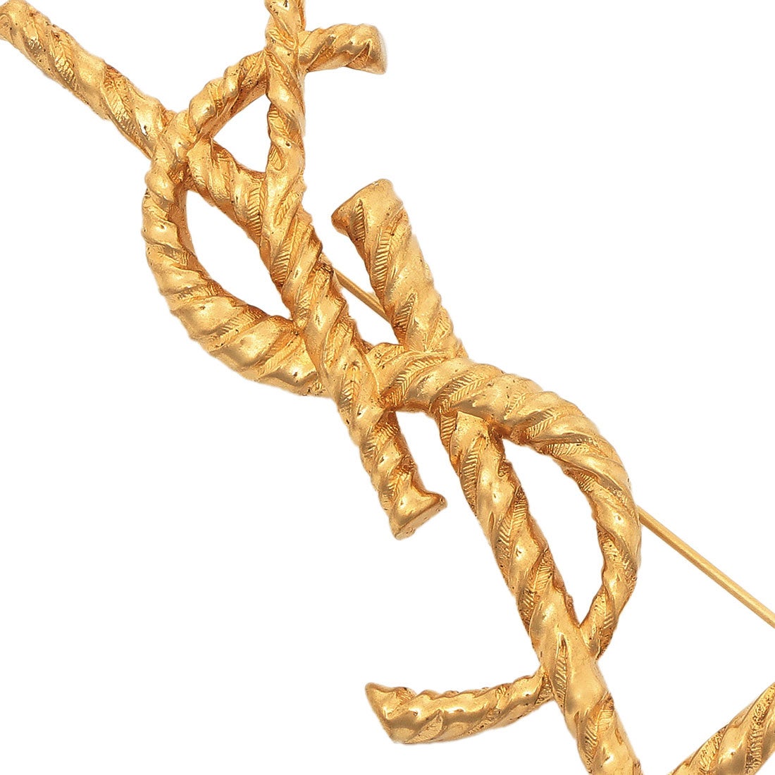 サンローラン SAINT LAURENT ブローチ カサンドラ YSLブローチ