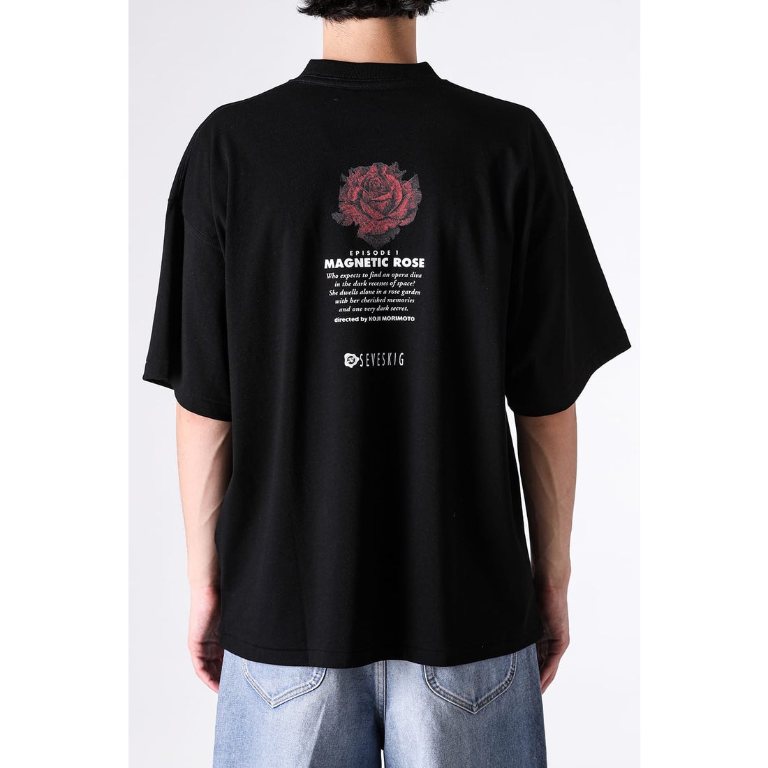 セヴシグ SEVESKIG MEMORIES MAGNETIC ROSE S/SL Tee （BLACK） -FASCINATE