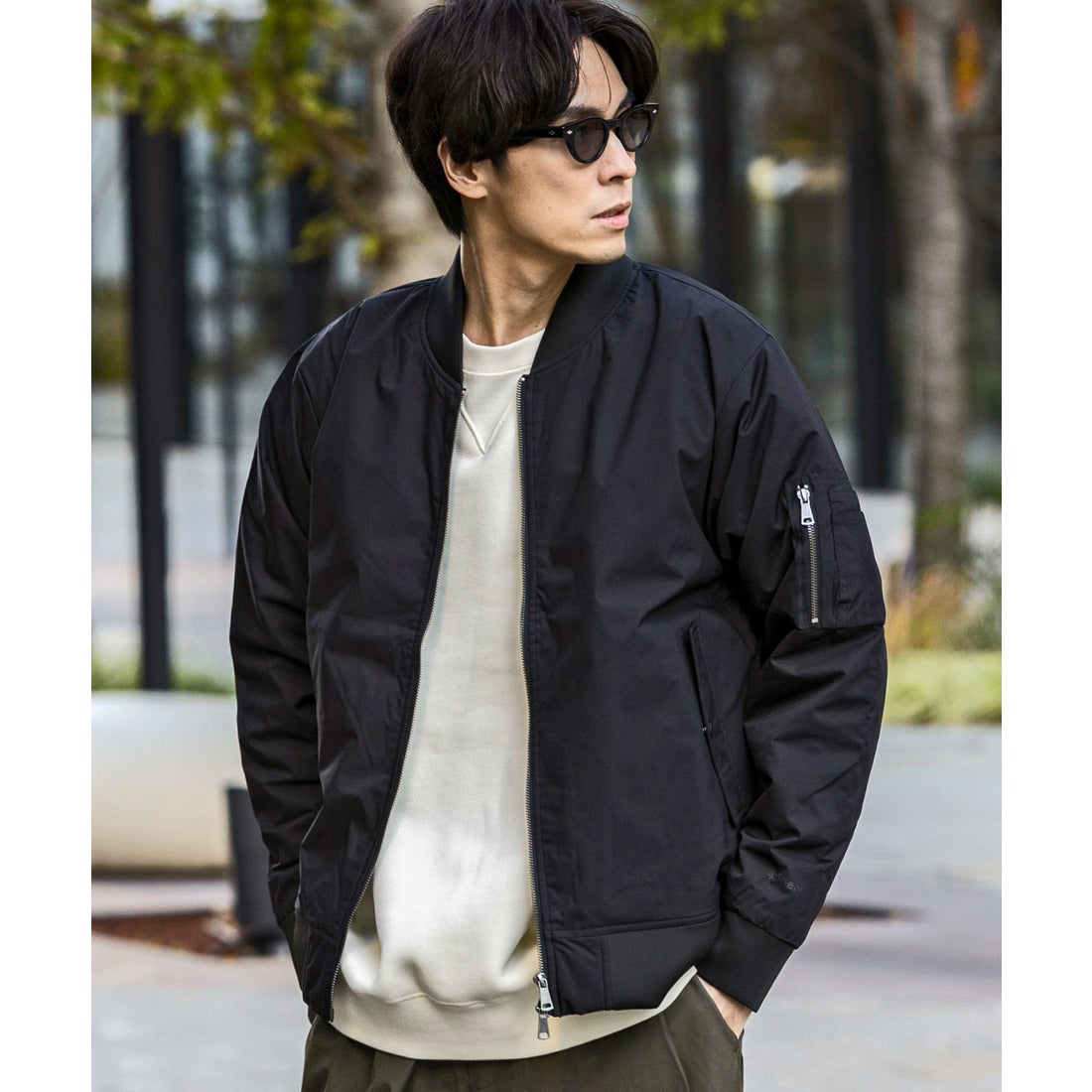 プラスフェニックス +phenix ボンバージャケット / 撥水 透湿