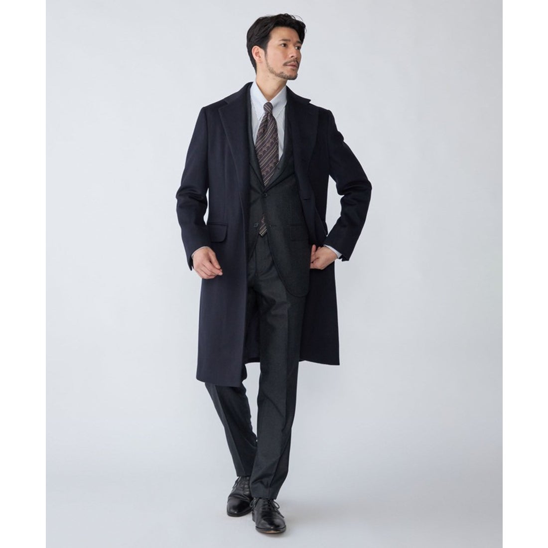 シップス SHIPS SHIPS: ウール/カシミヤ ロング チェスターコート