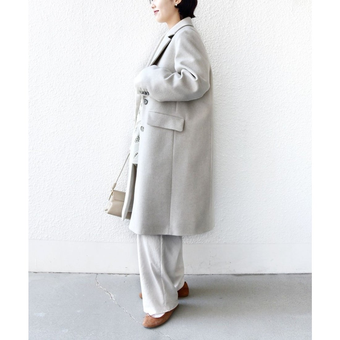 シップス SHIPS ロイヤル ジーロン チェスター コート （ネイビー