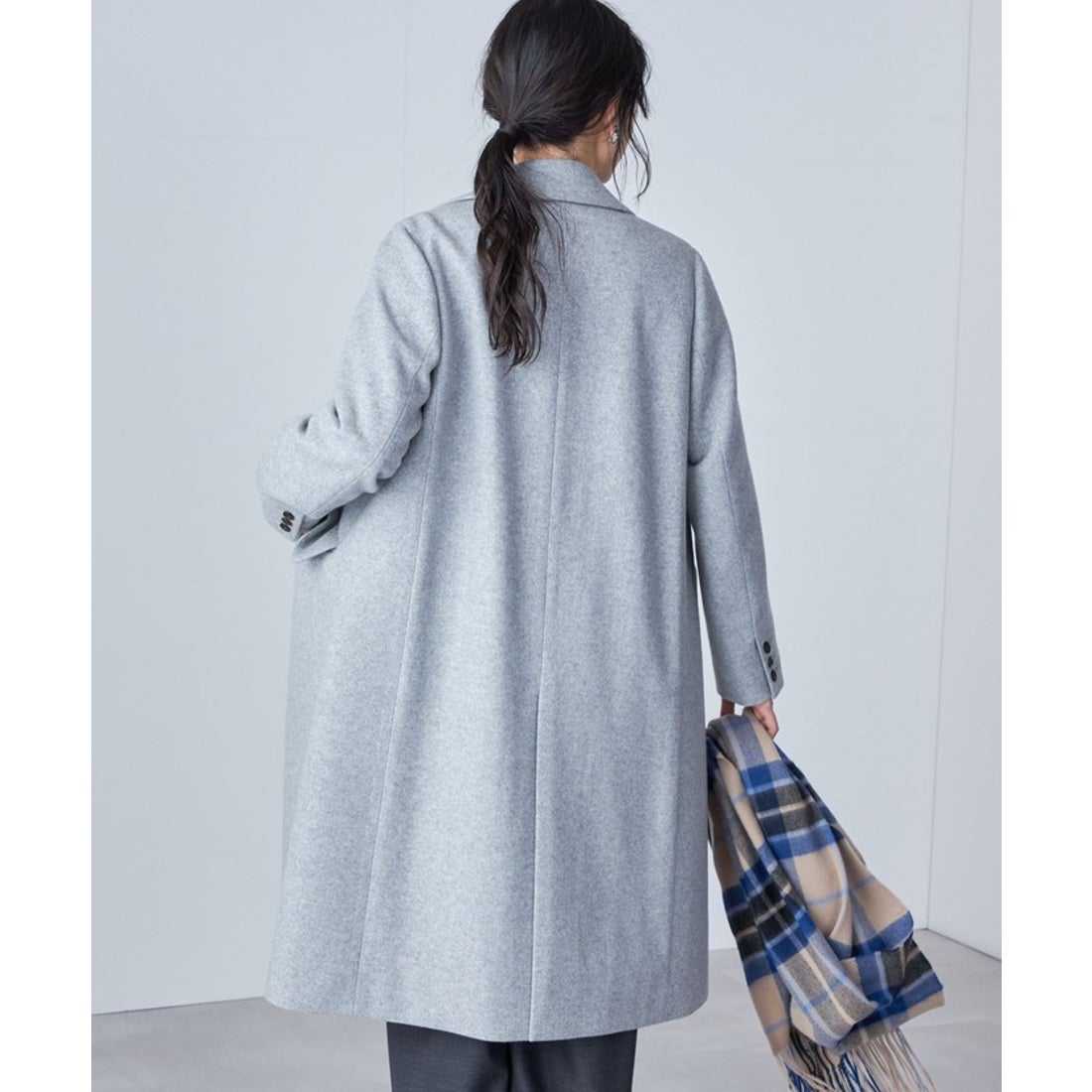 シップス SHIPS SUPER140 ベーシック チェスター コート ◇ （ライト