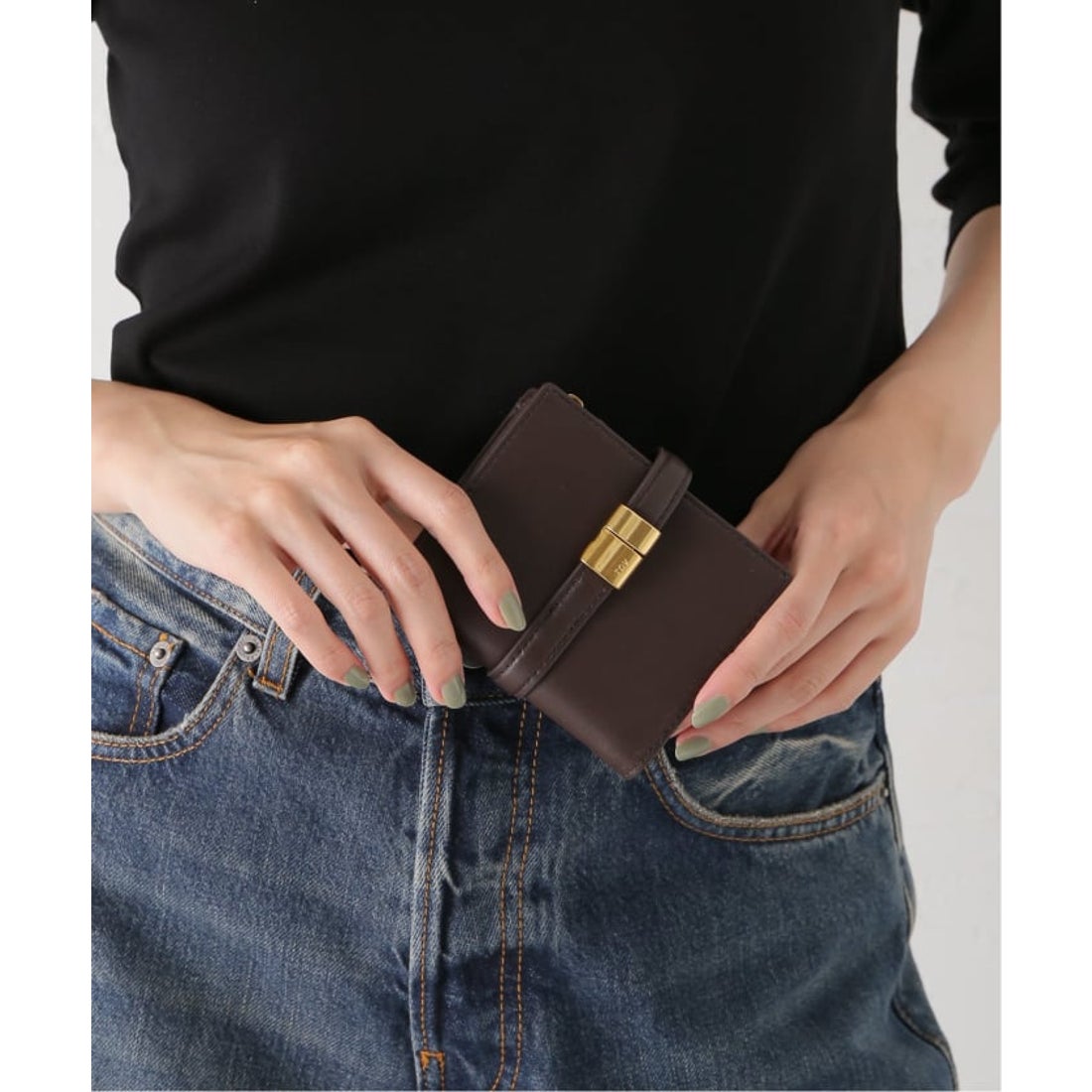 スピック＆スパン Spick & Span TOV/トーヴ PAON WALLET （ブラック