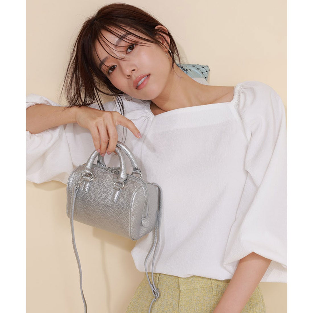 Pierrot 【NHK「あさイチ」紹介】ミニボストンバッグ （レッド