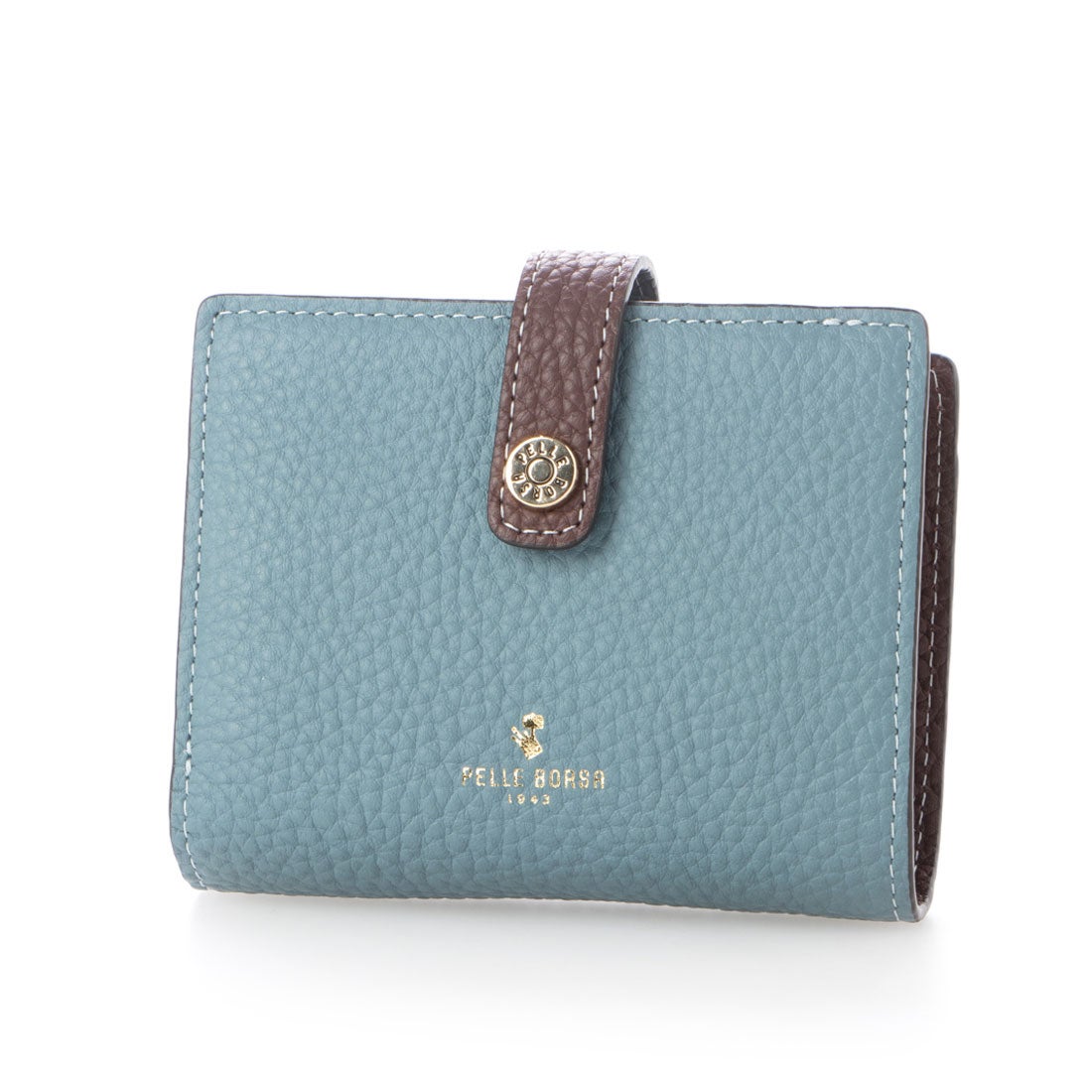 ペレボルサ PELLE BORSA 「レネットグッズ」二つ折り財布 （ブルー