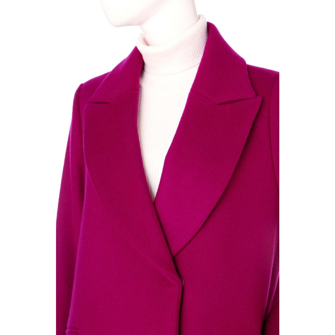 PINKY & DIANNE ウールダブルクロスカラーコート カシス5 -靴