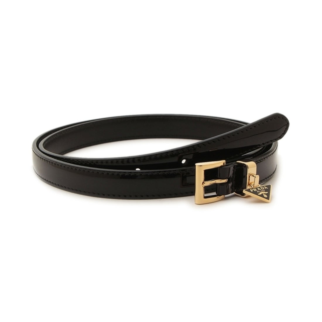 プラダ PRADA ベルト トライアングルロゴ ブラック レディース PRADA