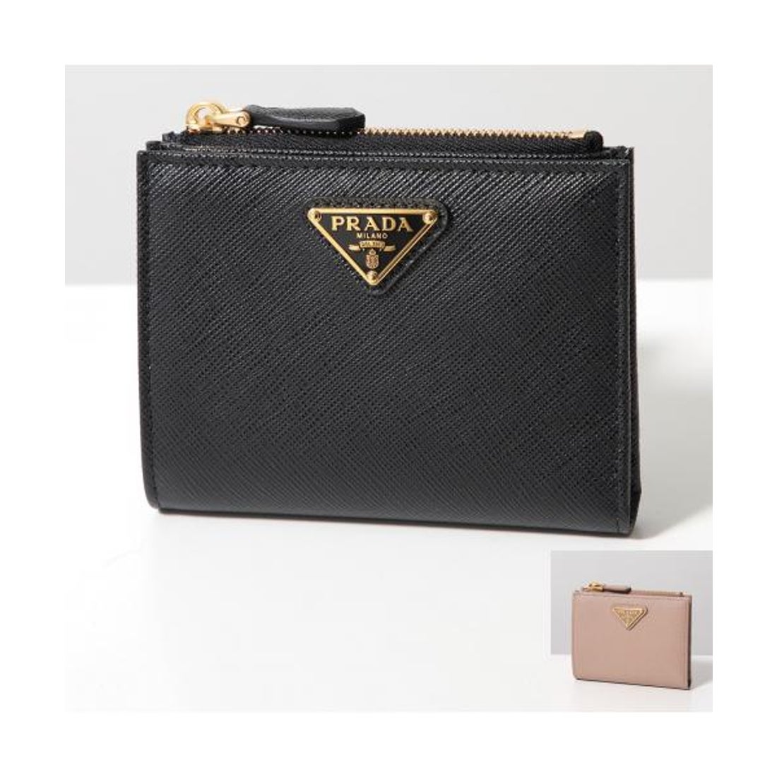 プラダ PRADA PRADA 二つ折り財布 1ML050 QHH トライアングルロゴ